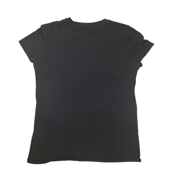 Juicy Couture Womens Black Rhinestone “JUICY” Logo Tee, Size Large - Picture 2 of 7